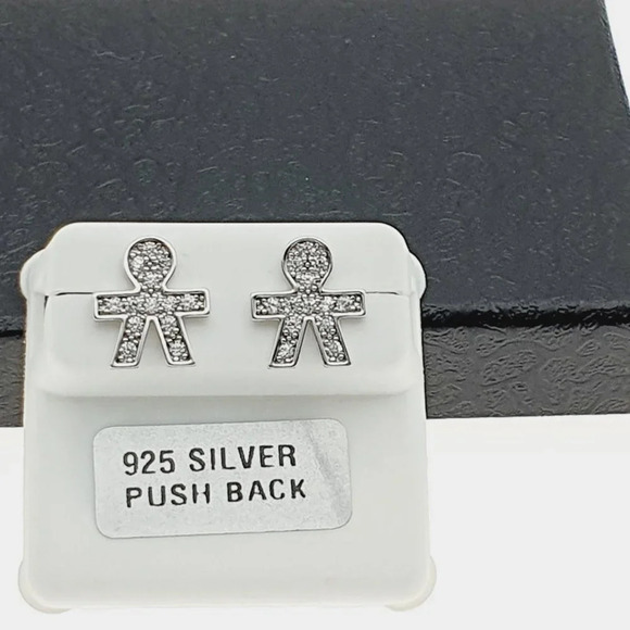 925 sterling silver luxury CZ earrings for women/girls, Best forRJUS2149 - Picture 8 of 10